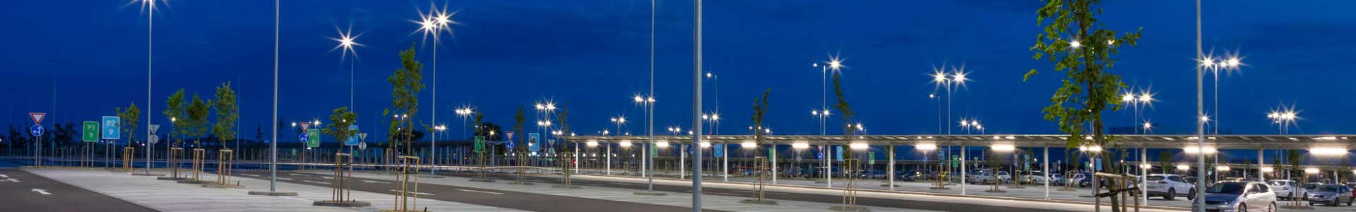 Smart fixture mount sensors in a parking lot