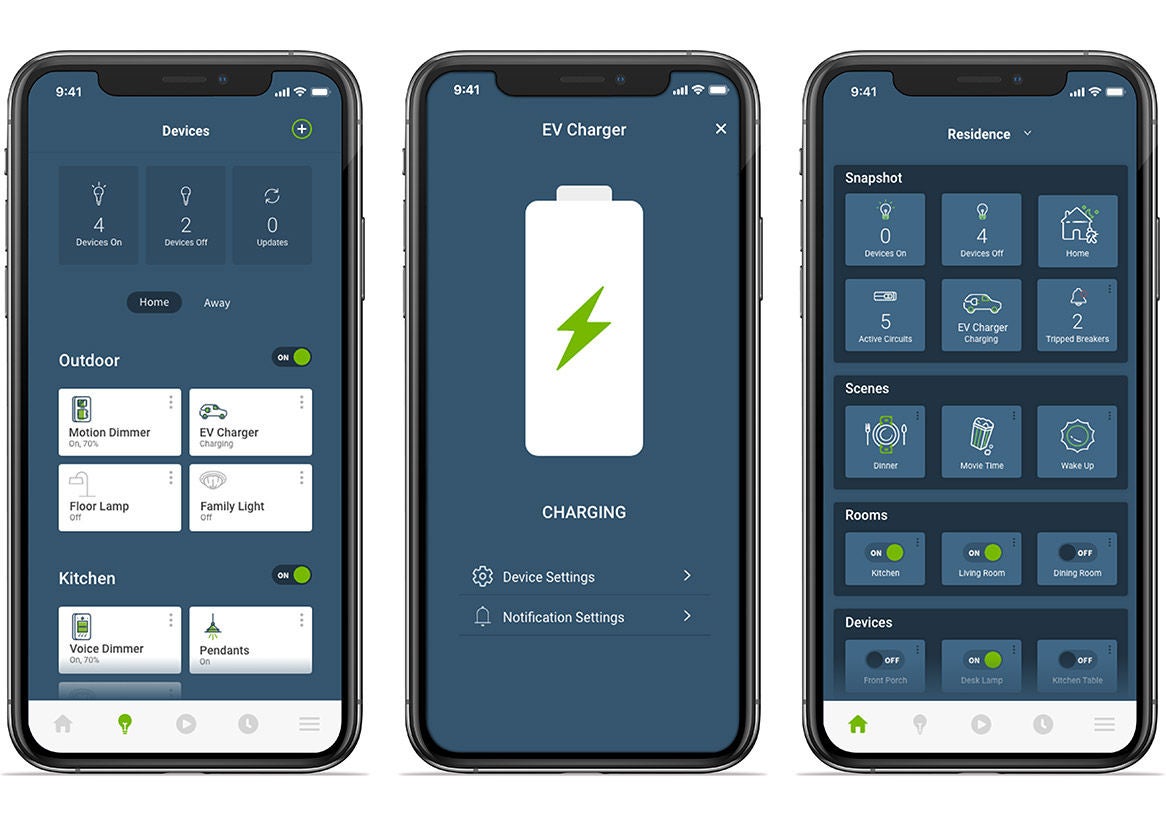 My Leviton Phone App - EV Charging