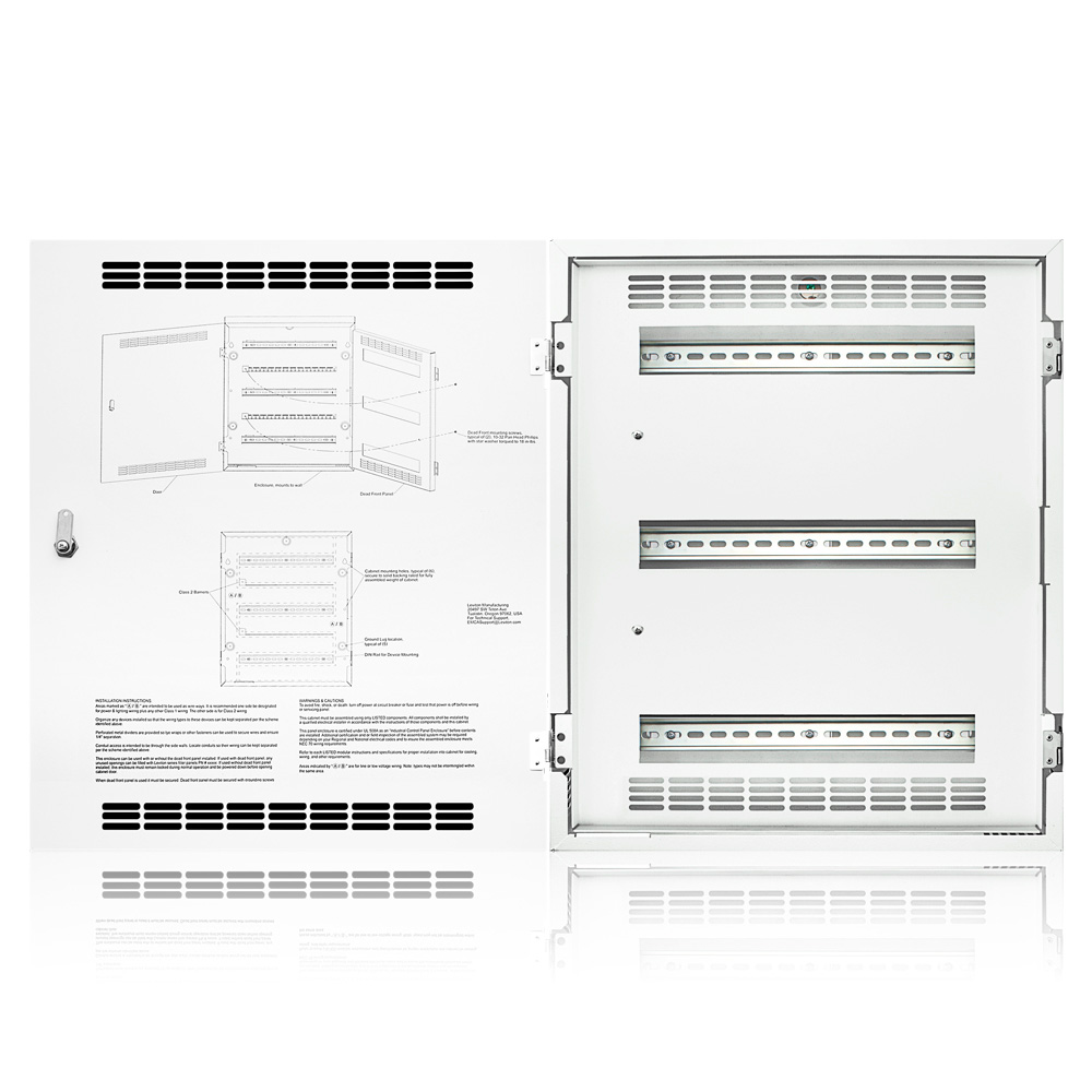 Product image for DIN Rail Rack Mount Enclosure, Medium