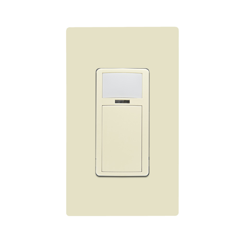 Product image for Smart Wallbox Sensor, Multi-Tech, 120-277VAC, Switch, Ivory