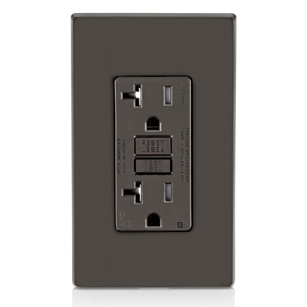 Product image for 20 Amp, Tamper-Resistant AFCI Outlet with LED Indicator Light